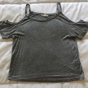 LA hearts open shoulder tee